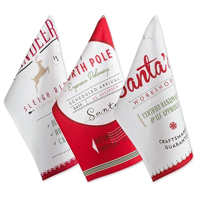 DII® North Pole Holiday Printed Dishtowel Set
