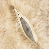 Hello Honey® 12" Cream Soft Sheepskin Orb Pillow