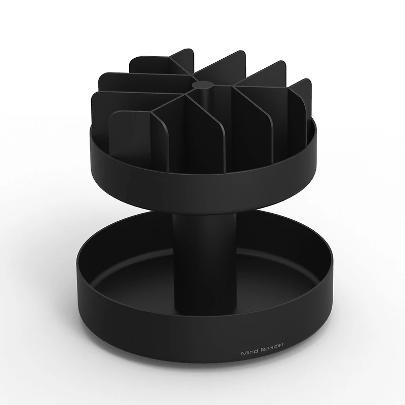 Mind Reader 2-Tier Lazy Susan Granola Bar and Snack Organizer