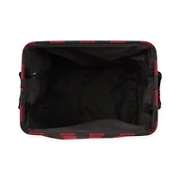DII® Large Rectangle Red/Black Buffalo Check Polyester Bin