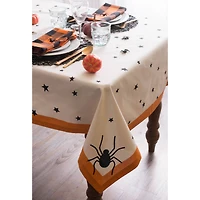 DII® 52" Black Stars Print Tablecloth