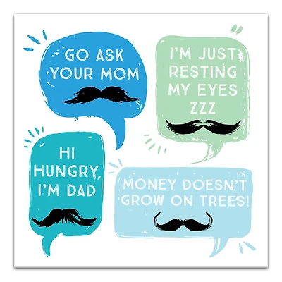 Dad Phrases Canvas Wall Art