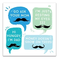 Dad Phrases Canvas Wall Art