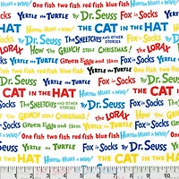 Dr. Seuss™ Titles Cotton Fabric