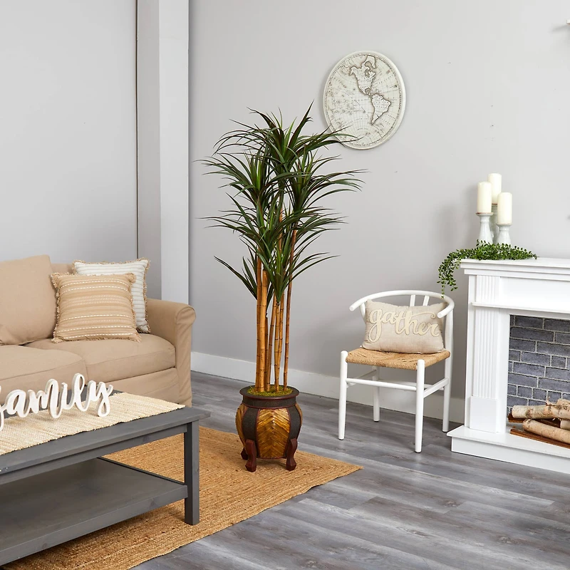 5ft. Giant Yucca Tree in Decorative Planter