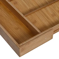 Honey Can Do Natural Adjustable Bamboo Drawer Organizer