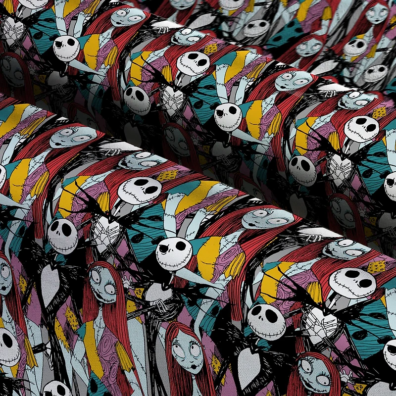 Disney® The Nightmare Before Christmas Sally & Jack Packed Cotton Fabric