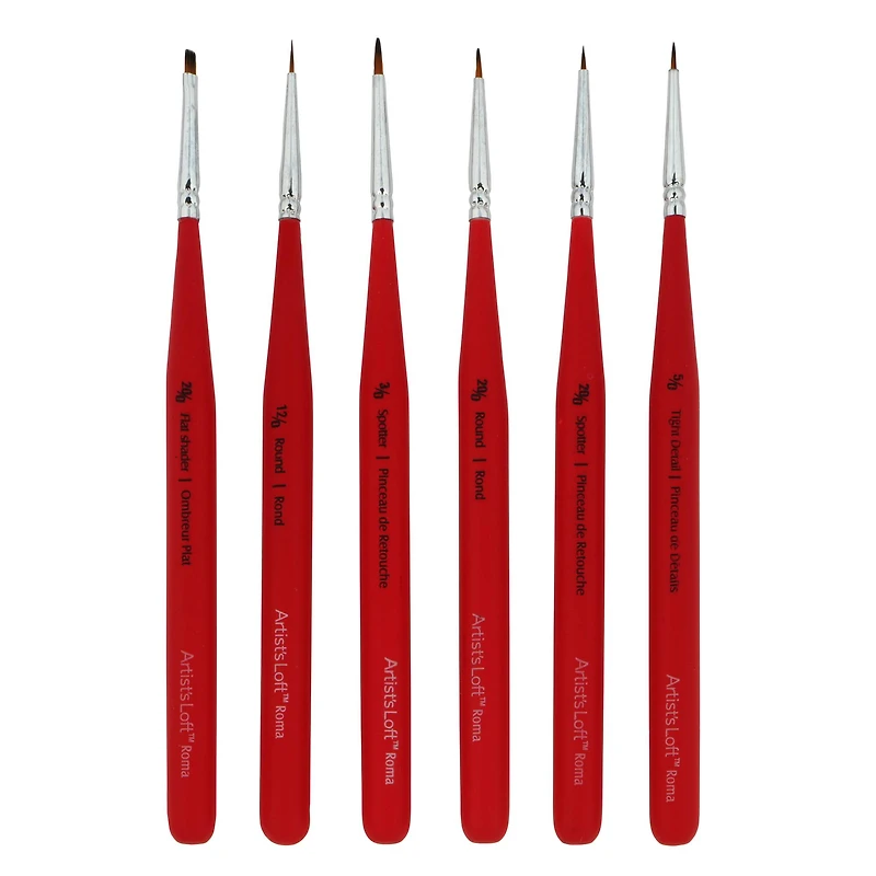 Roma Taklon Soft Touch 6 Piece Multi Media Brush Set by Artist's Loft®