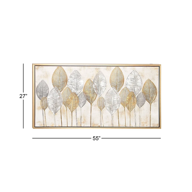 CosmoLiving by Cosmopolitan Brown Contemporary Canvas Wall Art