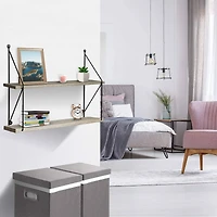 Sorbus 23.6" Double Tier Floating Shelf