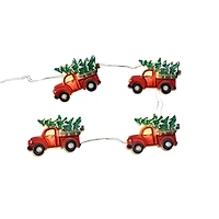 18ct. Warm White LED Red Truck & Christmas Tree String Lights on Silver Wire by Ashland®