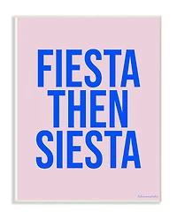 Stupell Industries lulusimonSTUDIO Fiesta Then Siesta Wooden Wall Plaque