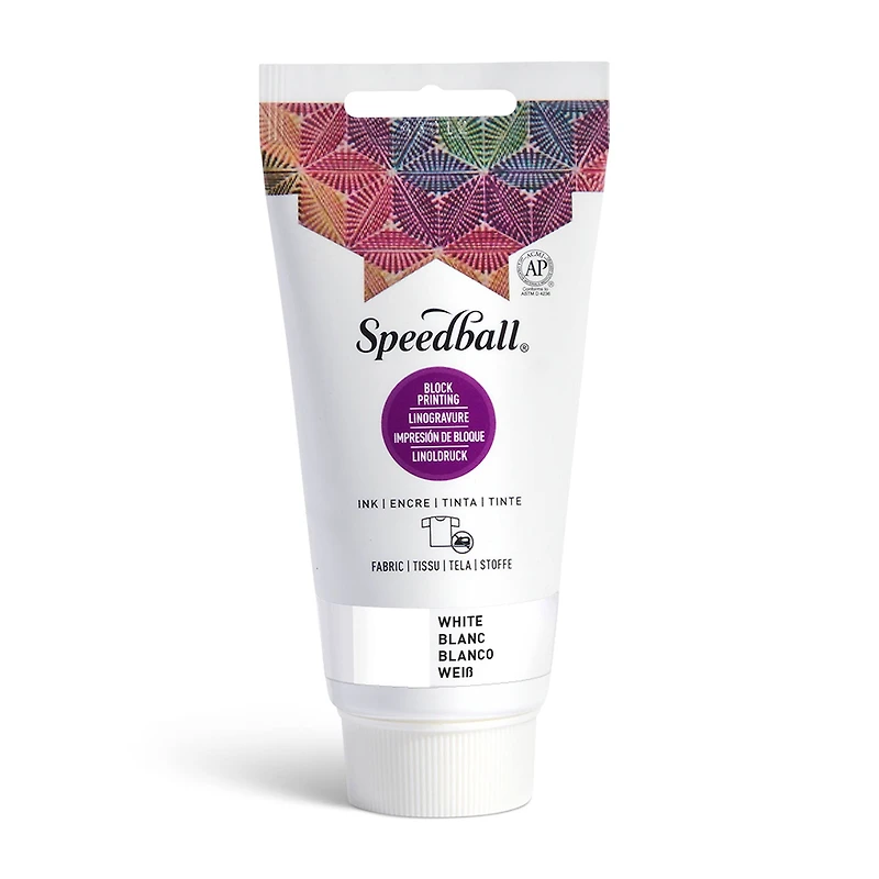 Speedball® 2.5oz. White Fabric Block Printing Ink