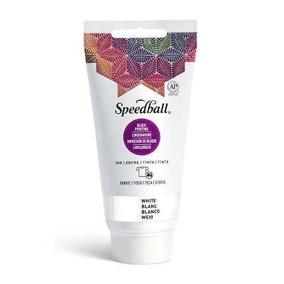 Speedball® 2.5oz. White Fabric Block Printing Ink