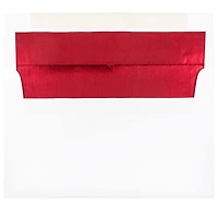 JAM Paper A10 Red Foil Lined Invitation Envelopes 50ct.