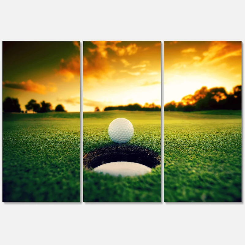 Designart - Golf Ball Near Hole