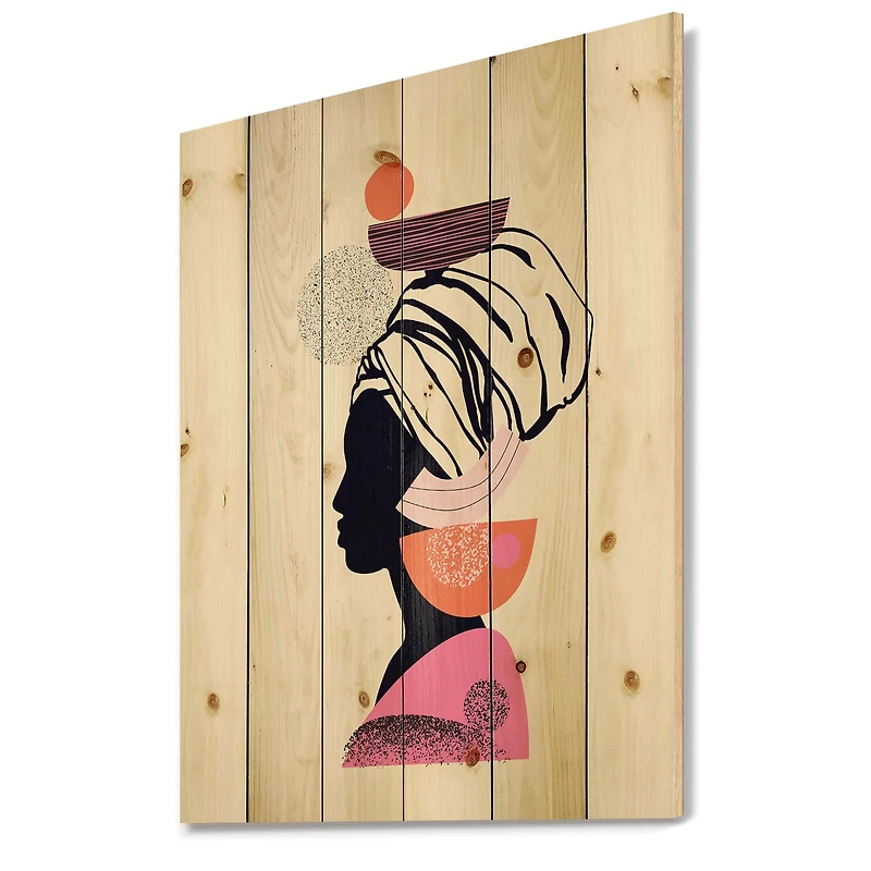 Designart - Ethnic Portrait of Afro American Woman