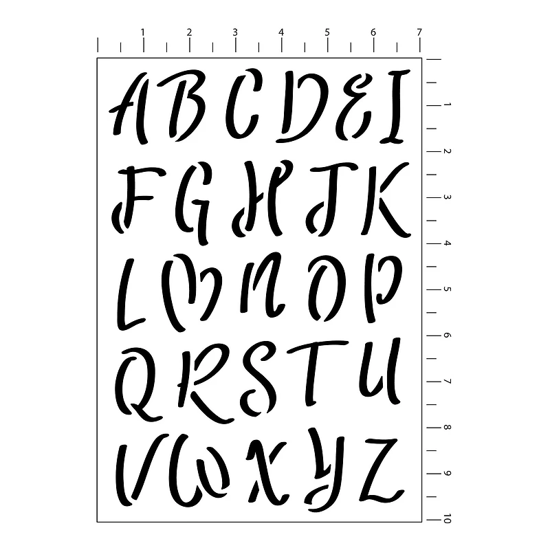 2" Brush Alphabet Stencils by Craft Smart®