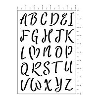 2" Brush Alphabet Stencils by Craft Smart®