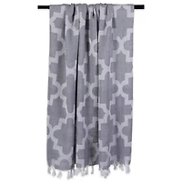DII® Gray Lattice Throw