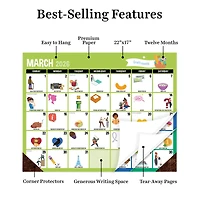 2026 Every Day's A Holiday Large Desk Pad Monthly Blotter Calendar