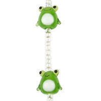 Green Lampwork Glass Frog Beads by Bead Landing™
