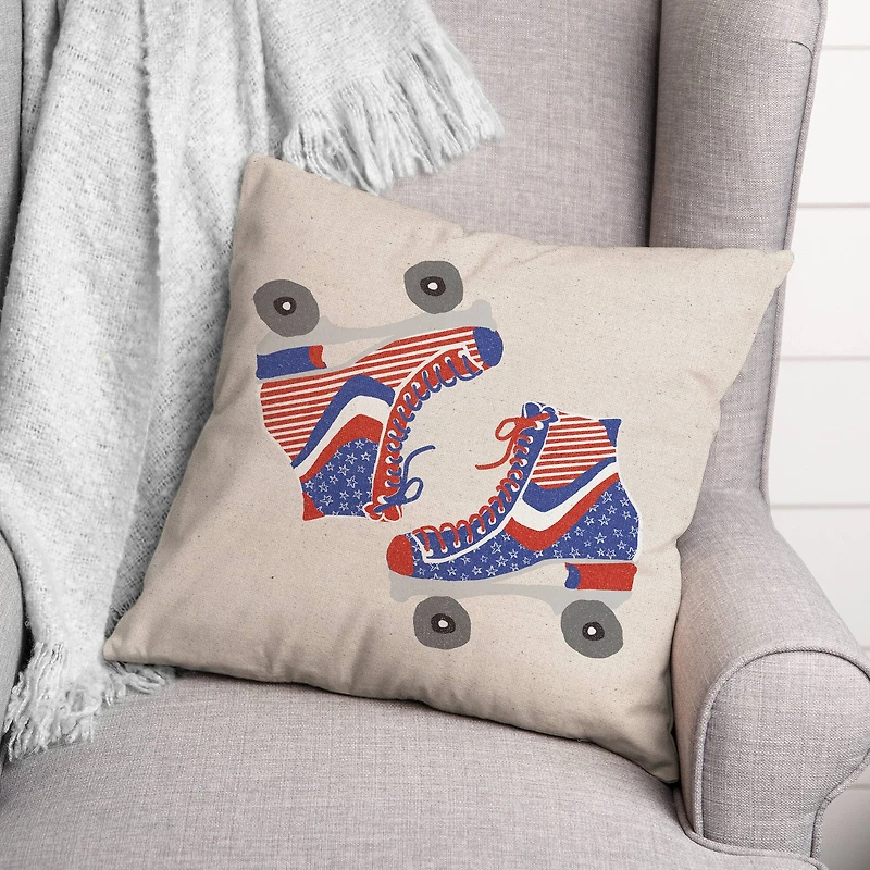 American Roller Skates Indoor/Outdoor Pillow