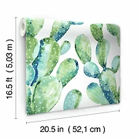 RoomMates Prickly Pear Cactus Peel & Stick Wallpaper