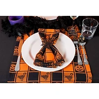 DII® 72" Halloween Woven Check Table Runner