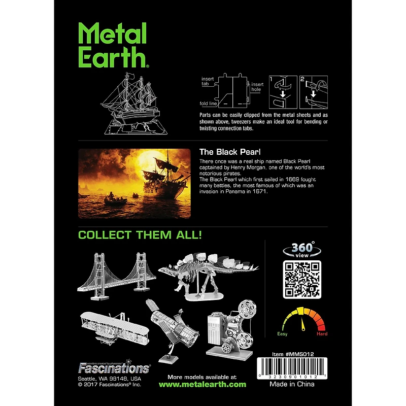 Metal Earth® The Black Pearl Steel Model Kit