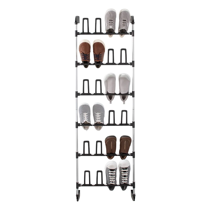 Organize It All 12 Pair Over the Door Shoe Rack