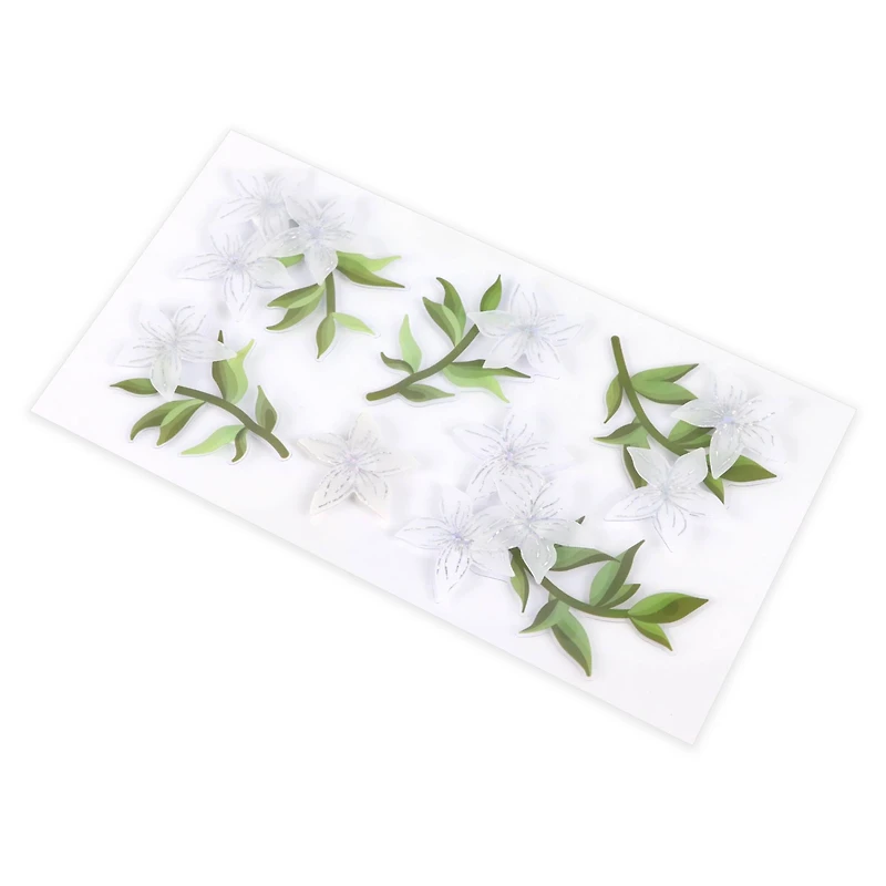 White Floral Stickers by Recollections™