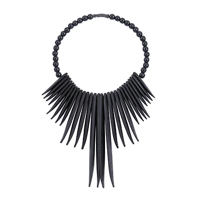 Black Wood Bohemian Wall Decor, 13" x 13" x 3"