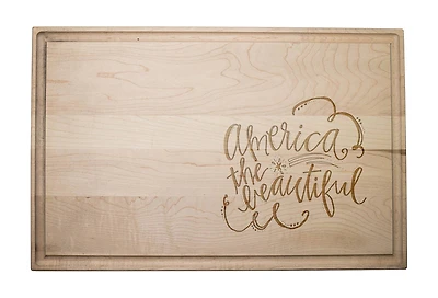 17" America The Beautiful Cutting Board