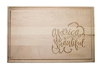 17" America The Beautiful Cutting Board