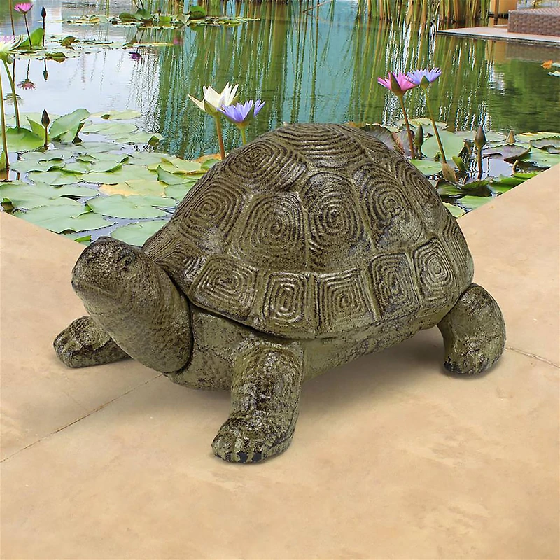 Design Toscano 5" Aesop's Turtle Cast Iron Statue