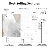 2024 Fade to Gray Large Monthly Planner