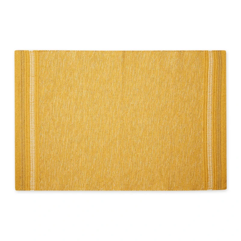 DII® Modern Stripe Variegated Handwoven Recycled Yarn Rug