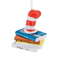 Hallmark Dr. Seuss™ 3.25" Hat on Books Ornament