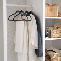 Simplify Slim Velvet Gold Hook Hangers