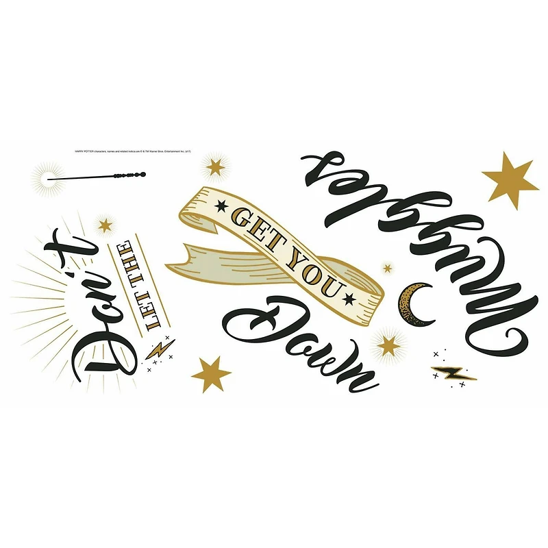 RoomMates Harry Potter Muggles Quote Peel & Stick Giant Wall Decals