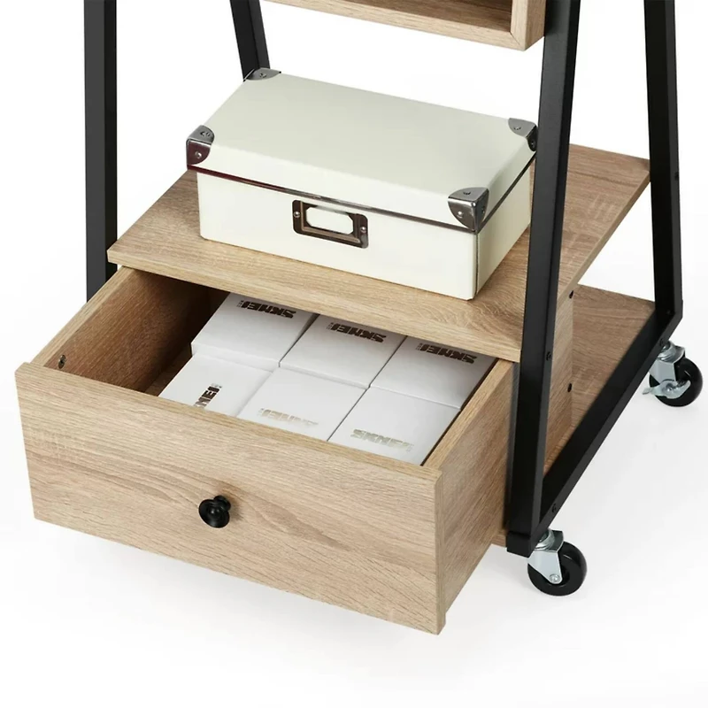 NEX™ 5ft. Yellow Jewelry Armoire on Casters with Chest Drawer