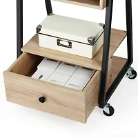 NEX™ 5ft. Yellow Jewelry Armoire on Casters with Chest Drawer