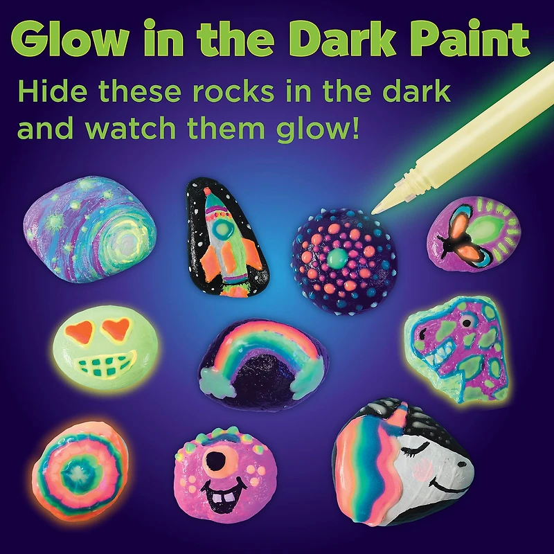 Faber-Castell® Glow in the Dark Rock Painting Kit