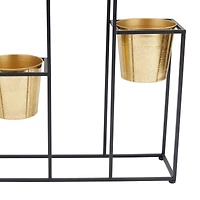 Gold Metal Glam Planter, 31" x 21" x 8"