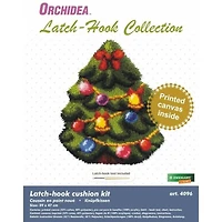 Orchidea Latch Hook Cushion Kit Christmas Tree