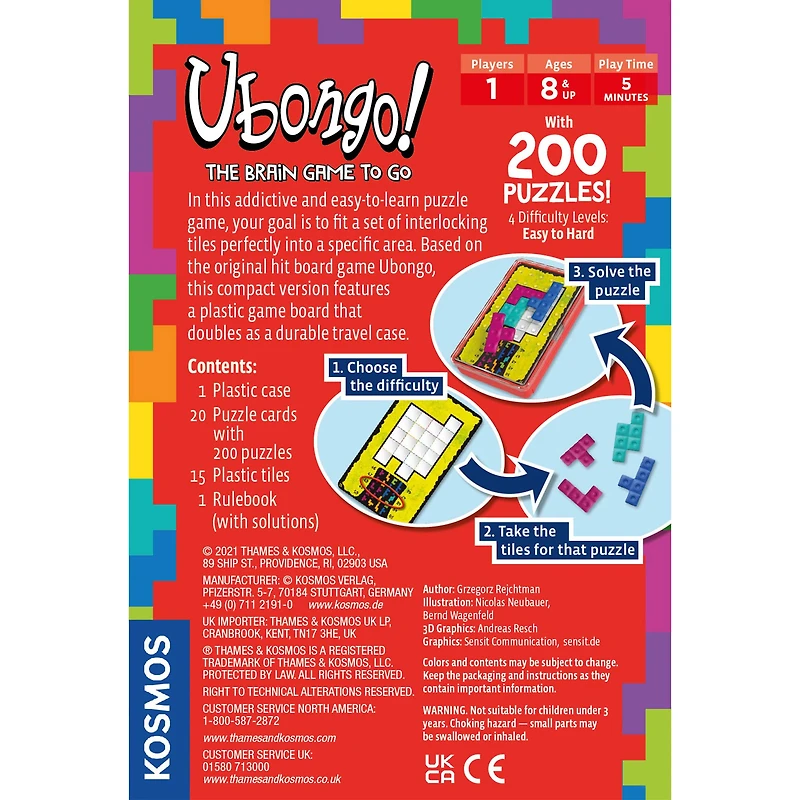 Thames & Kosmos Ubongo: The Brain Game To Go