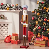 Glitzhome® 42" Christmas Gingerbread Chef Nutcracker