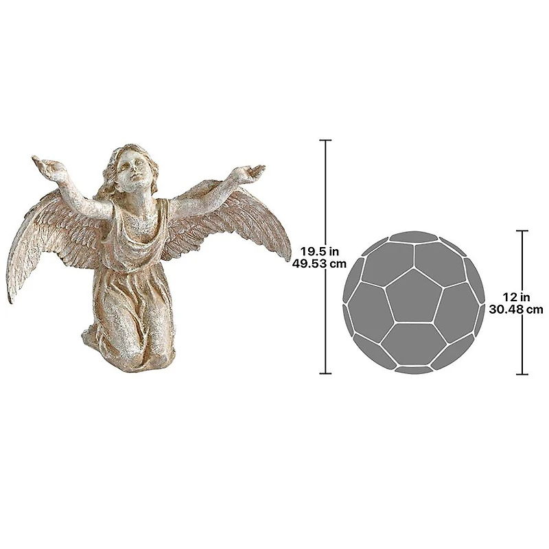 Design Toscano 19" Heavens Devotion Angel Outdoor Statue