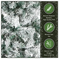 9ft. Unlit Acacia Flocked Artificial Christmas Tree